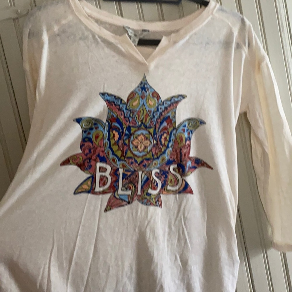 Lucky Loyus 3/4 length sleeve shirt sz medium
